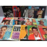 Approx 30+ Elvis Vinyl LP's to include two picture discs and box set. See photos.