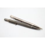 2 x Vintage .925 Sterling Silver Propelling Pencils Inc Yard O Led Etc (43g) 667994