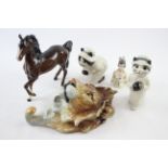 Ceramic Ornaments Quail Cat Bowling, Royal Doulton, Pin Cushion Half Doll x 5 560704