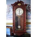 German Made Tempus Fugit Battery operated chiming wall clock. Running order. See photos.