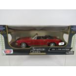 Motomax American Classics 1:18 Scale Die Cast model of a 1964 1/2 Ford Mustang. Original Box. Ex