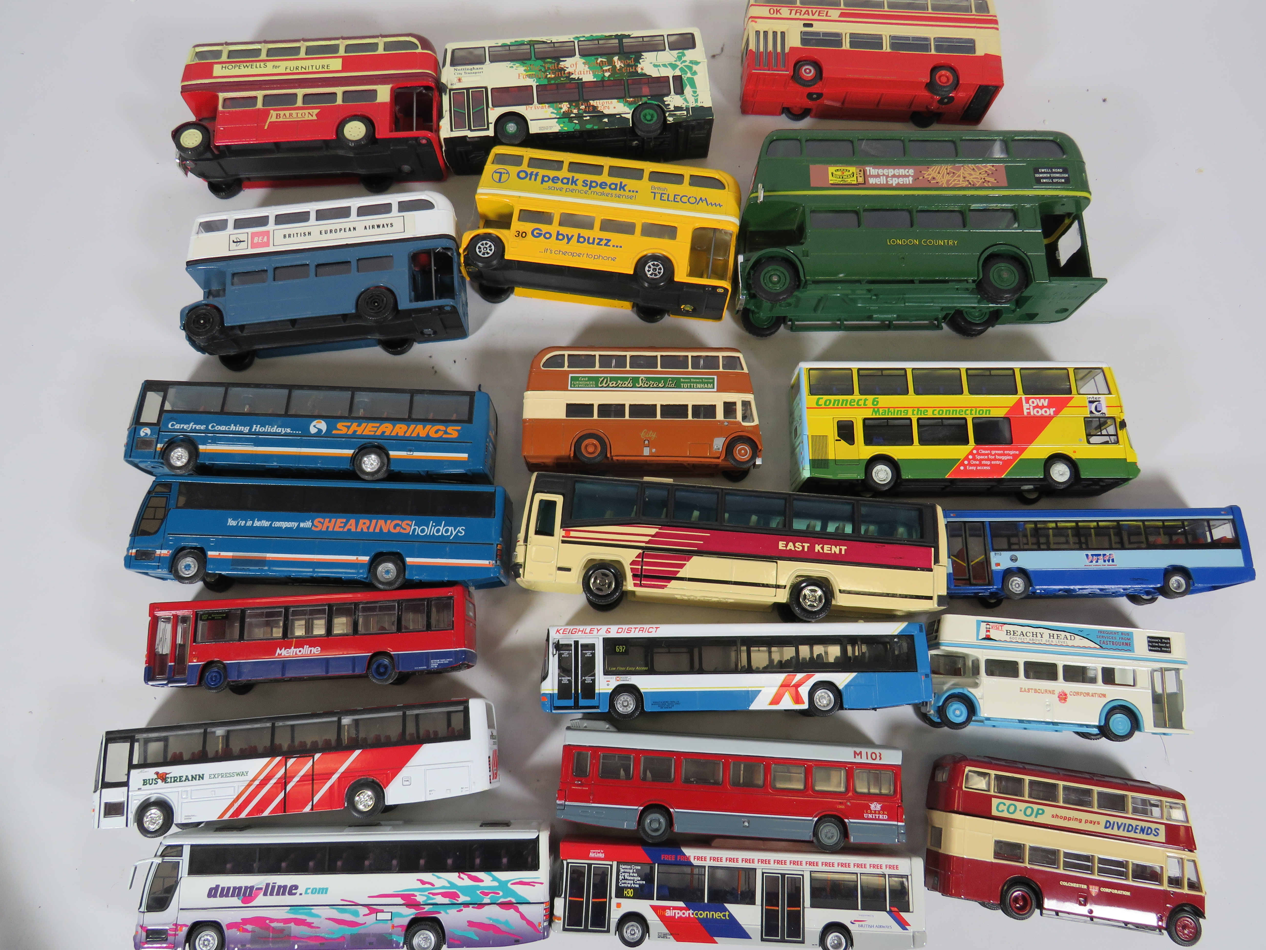 Selection of Die Cast Model Trucks and busses to include Corgi. No boxes, Ex Display condition.   Se