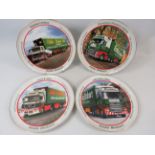 Four Atlas Eddie Stobart Collectors plates. See photos.