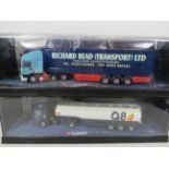 Two Corgi 1:50 Scale Die Cast models from the Modern Trucks Collection. Both with original perspex b