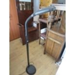 Floor mounted flex necked reading lamp. Requires new bulb. See photos. S2 PA890