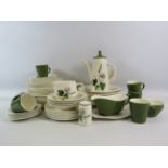 Dinner / Teaset by Pallisy in the Shadow Rose pattern, retro ceramics approx 50 pieces.