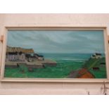 Oil on Board of a Harbour scene. Signed by 'Griff' See photos.