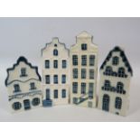 4 Blue Delfts KLM bols houses.