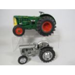 Two large Die cast metal Tractors