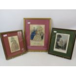 Framed Victorian era hand tinted engravings. See photos.