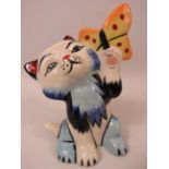 Lorna Bailey Butterfly cat, approx 5" tall.