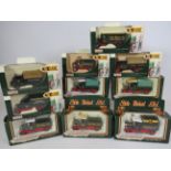 Ten Eddie Stobart die cast metal trucks in original boxes as new and unused. See photos.