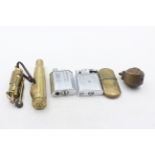 6 x Assorted Antique / Vintage LIGHTERS Inc Trench Art, McMurdo, Polo etc 696132