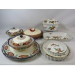 Royal Worcester Evesham dinnerware, Woodware Tureens and serving plates, etc.