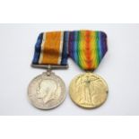 WW1 Mounted Medals Pair Named 3539 Cpl J. Moffat RA 636616