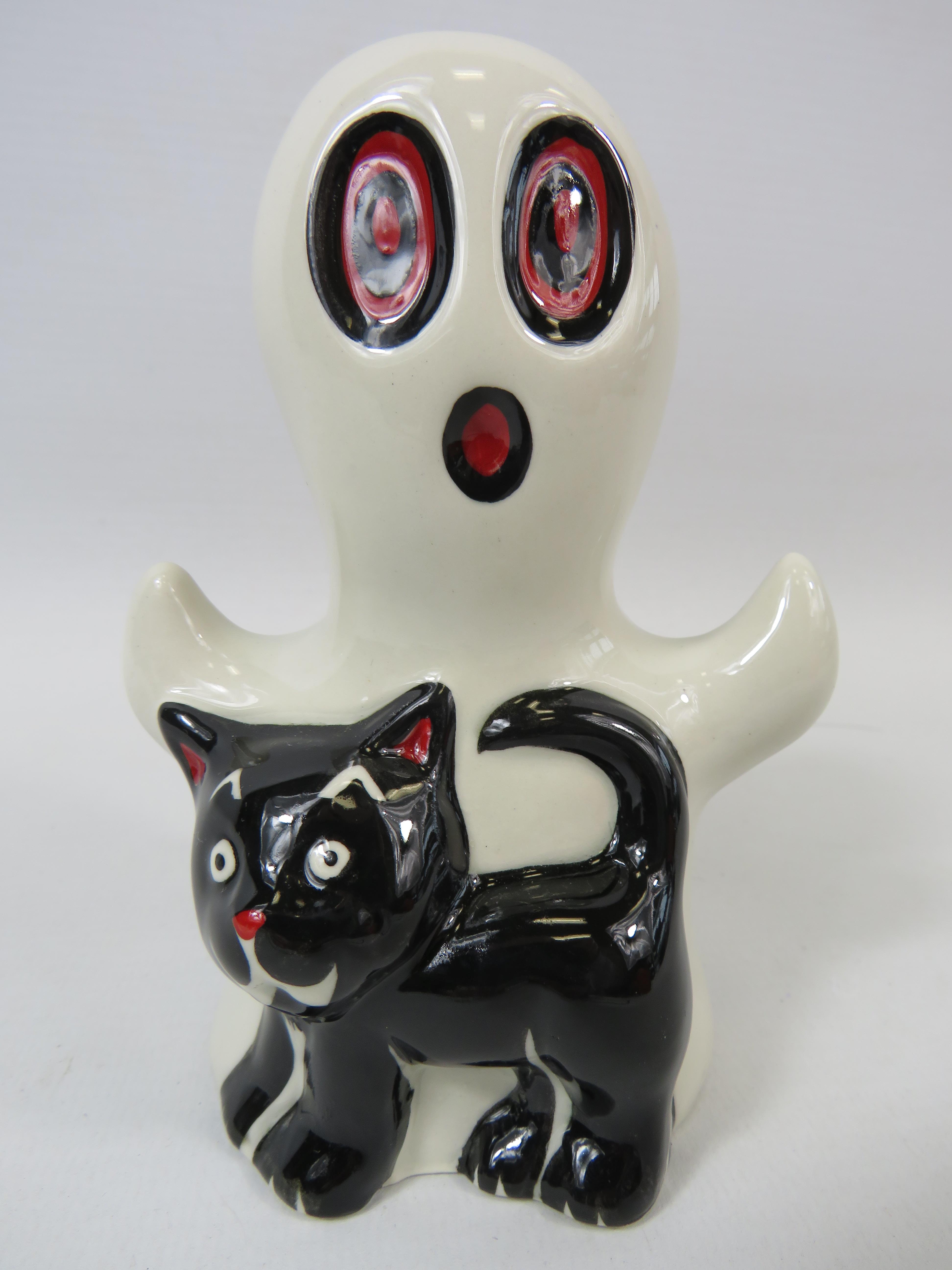 Lorna Bailey Spooky Ghost cat, approx 4.5" tall.