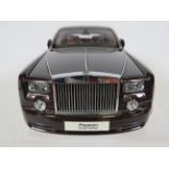 Kyosho 1:18 Scale Die cast model of a Rolls Royce Silver Phantom , Extra Long Wheelbase, in Dark Red