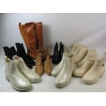 EX shop stock unused ladies boots, 9 pairs various sizes.
