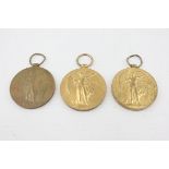 3 x WW1 Victory Medals