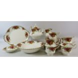 Royal Albert Old Country Roses Teaset etc 23 pieces in total (1 cup has a slight hairline)