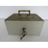 Antique Strongbox with keys. See photos.