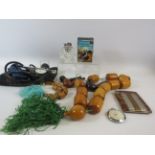 Mixed lot to include Medical items, Worry beads, Cigarette case lighters etc.