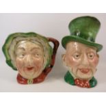 Two large Beswick Toby jugs Sairy Gamp model no 371& Mr Micawber model no 310, approx 9" tall