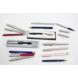 16 x Assorted ROLLERBALL / FELT PENS Inc Vintage, Parker, Papermate, Boxed Etc 667874