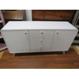 As new melemine bedroom dresser unit. H:30 x W:55 x D:15 inches. See photos. S2