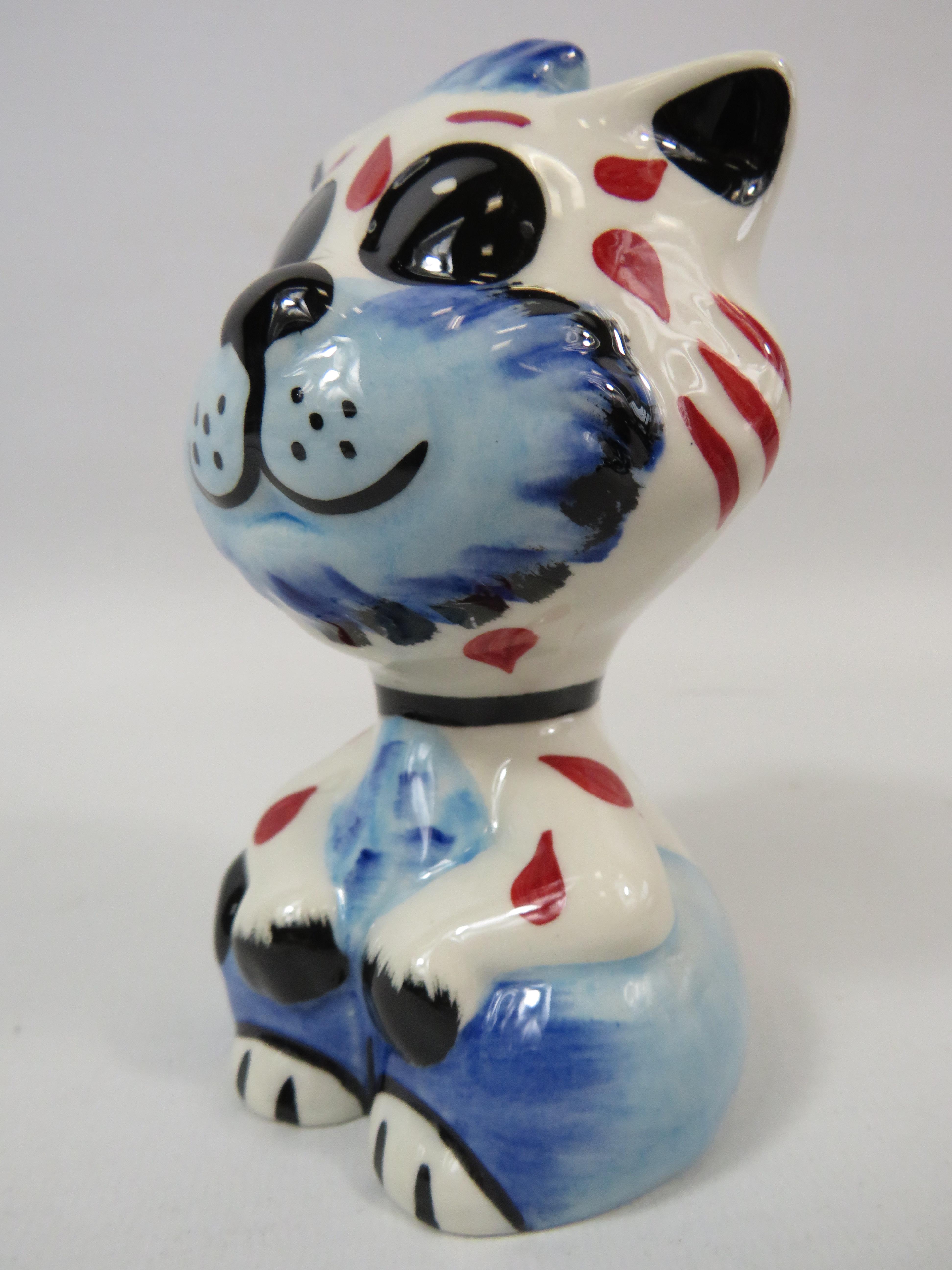 Lorna Bailey Tad the cat, approx 5" tall. - Image 2 of 4