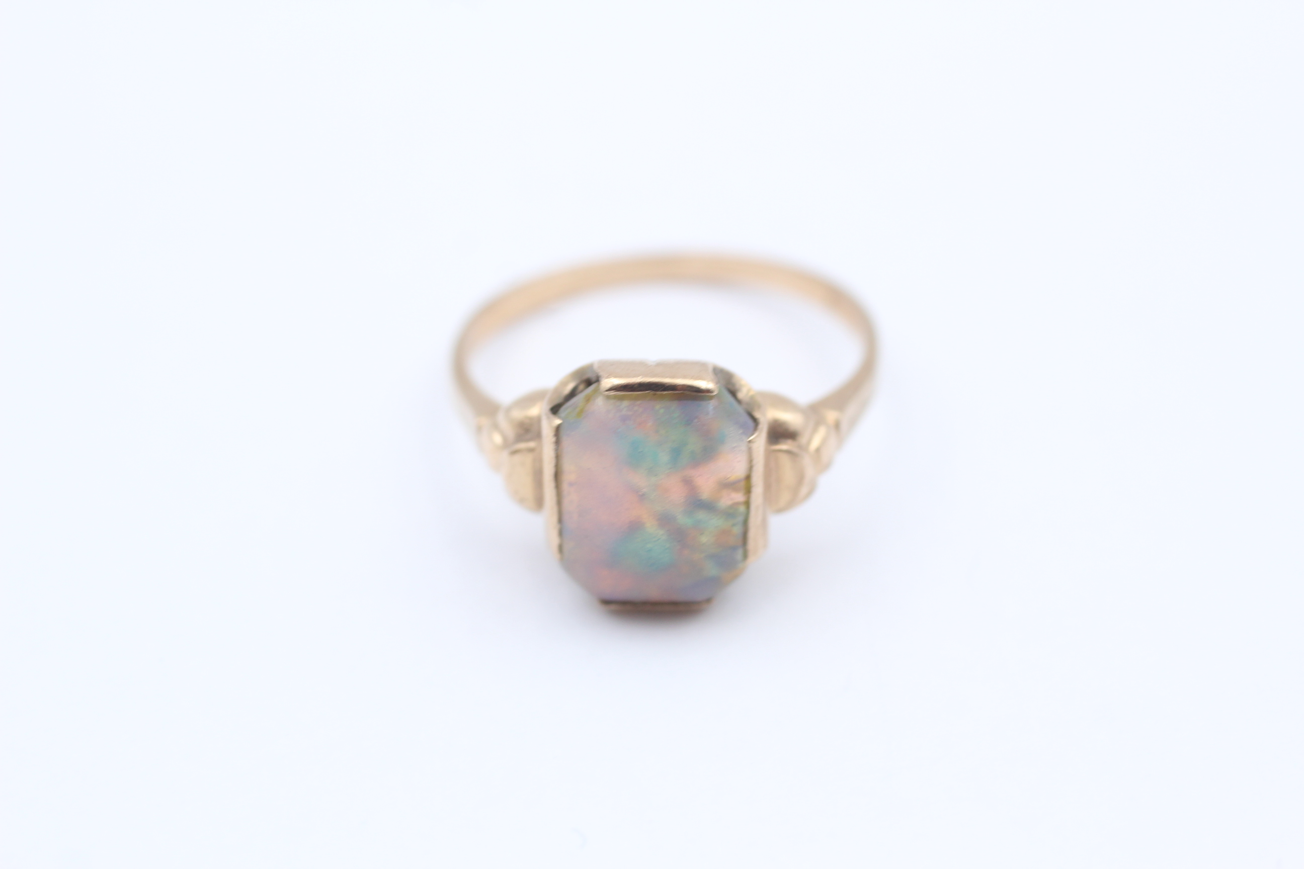 9ct Gold Vintage Opal Statement Ring
