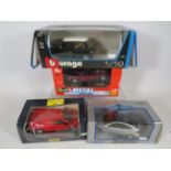Selection of Die Cast metal cars with original boxes in ex display condition. See photos.