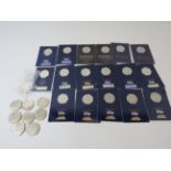 17 Uncirculated collectable 50p coins including NHS, Hawkins, Queens Jubilee and birthday, Duke of