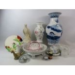 Good Mixed ceramics lot to include a Rare Royal Winton art deco plate, Portmeirion parian etc.