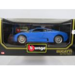 Burgo 1:18 Scale Die Cast model of a 1991 Bugatti EB 110. Original Box, Ex Display condition. See p