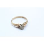 9ct Gold Vintage Diamond Solitaire Ring (2.2g) 2036278