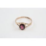 9ct Rose Gold Antique Garnet Set Dress Ring (1.6g) 2026036