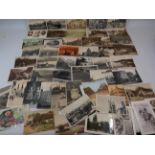 Early 20th Century Topographical Postcards, some Continental, photo and print plus some social histo