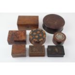 Selection of Vintage/Antique Wooden boxes . 637206