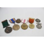 7 x Medals Inc WW2 Era American Airforce, Army Temperance, Etc 696565