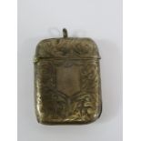 Hallmarked Silver Vesta Case, some wear to the bottom of the case, see photos. 18g