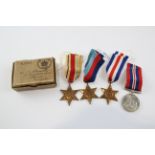 Boxed WW2 Army Medal Group Inc Africa, France & Germany Star, Etc 637115
