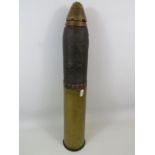 WW1 British Artillery complete shell which dismantles for educational purposes. Inert condition. Da