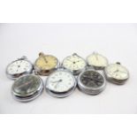 Mens POCKET WATCHES Hand Wind Open Face Ingersoll Smiths Non Working x 8 941574