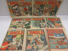 11 Eagle & Battle Comics , 1980's era. See photos.