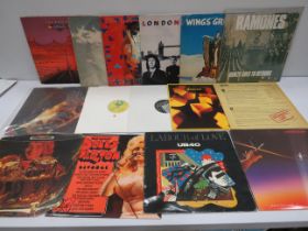 15 Good Quality Vinyl Rock & Pop LP's by Hendrix, Ramones, Eagles, UB40 , AC/DC. See photos.