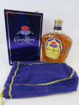 Collectors Bottle of Canadian Crown Royale Whisky with original box. Unopended with original box.