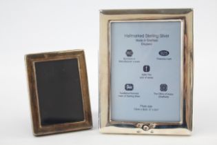 2 x Vintage Hallmarked STERLING SILVER Photo Frames (335g) 631682