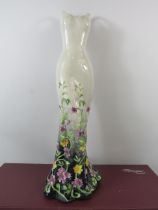 Benaya by Innovation floral dress vase, approx 17 3/4" comes with original box.