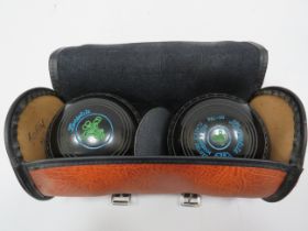 Pair of Hemselite size 1 medium classic deluxe boules and carry case.
